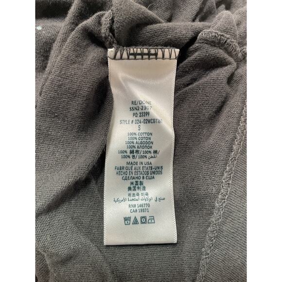 Re/Done 'Just Send Wine' Classic Black Tee  Size S - Picture 5 of 5